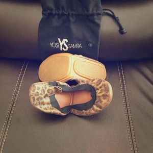 Yosi YS Samra foldable flats leopard animal print